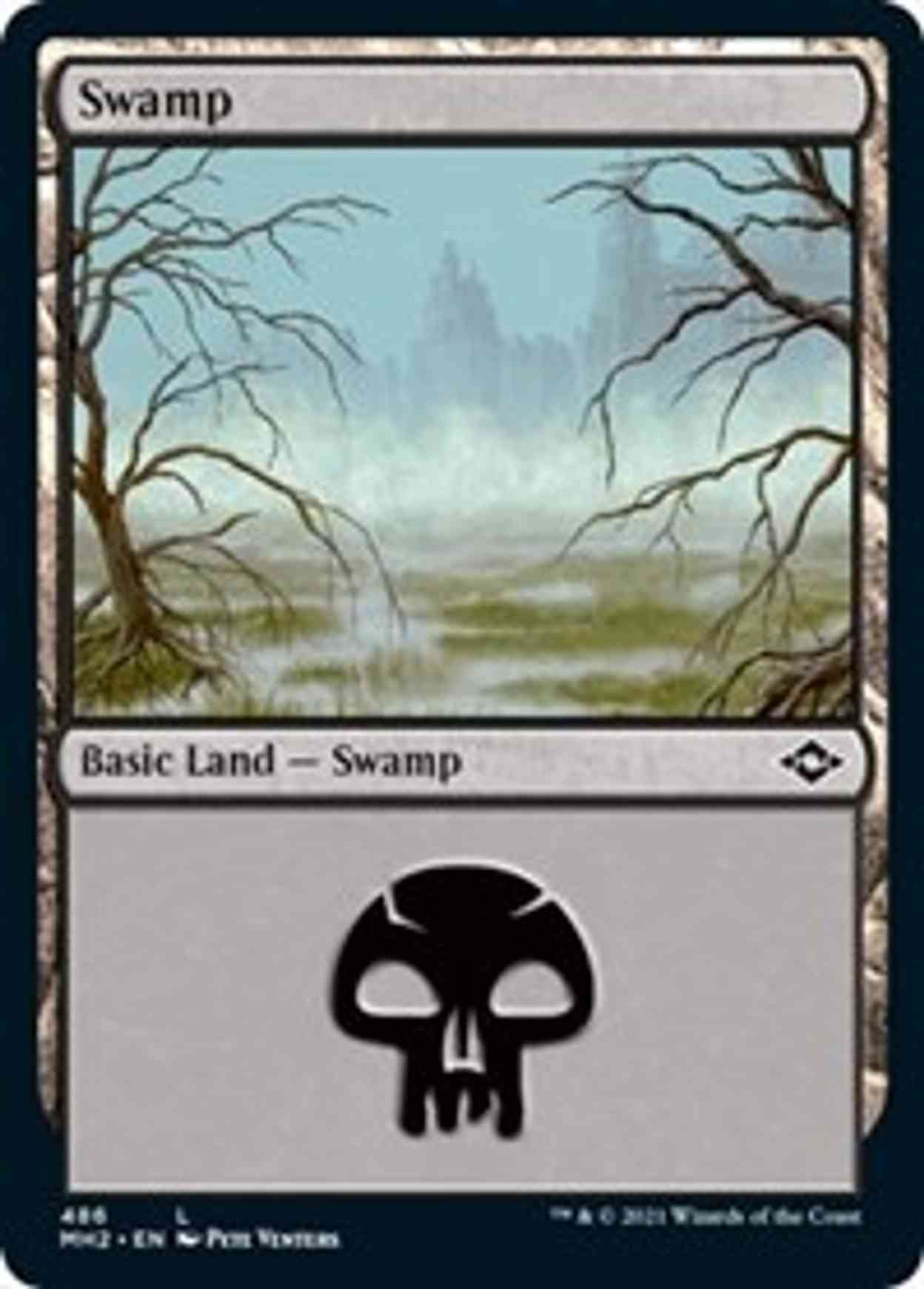Swamp (486) (Foil Etched) magic card front