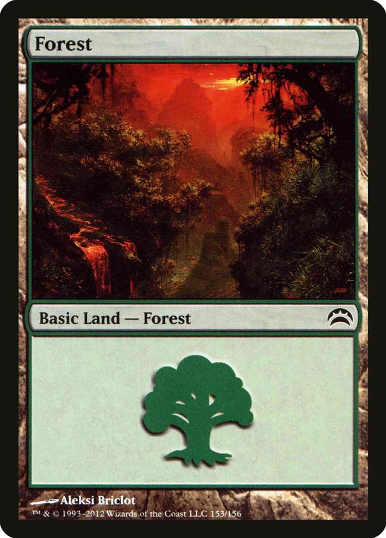 Forest (153) magic card front