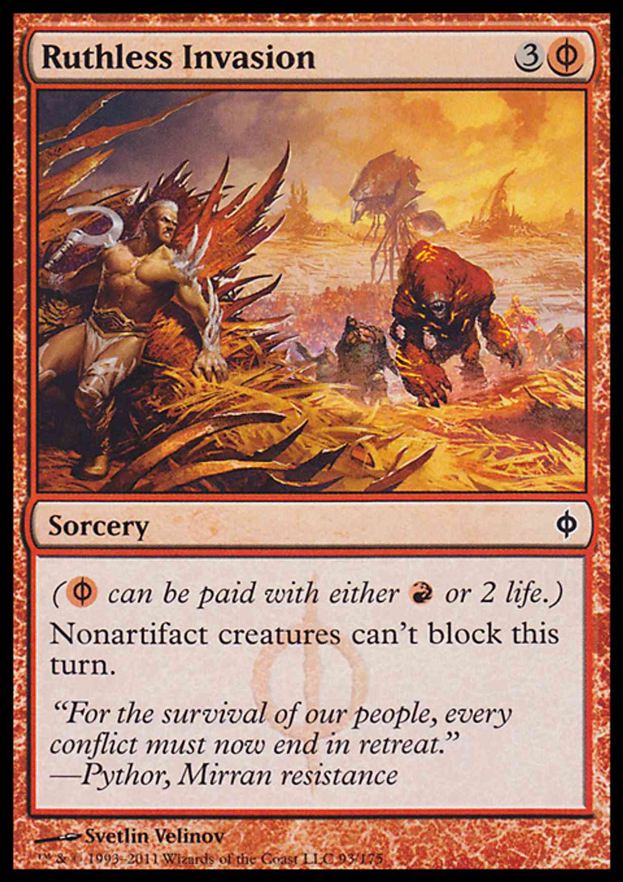 Ruthless Invasion magic card front