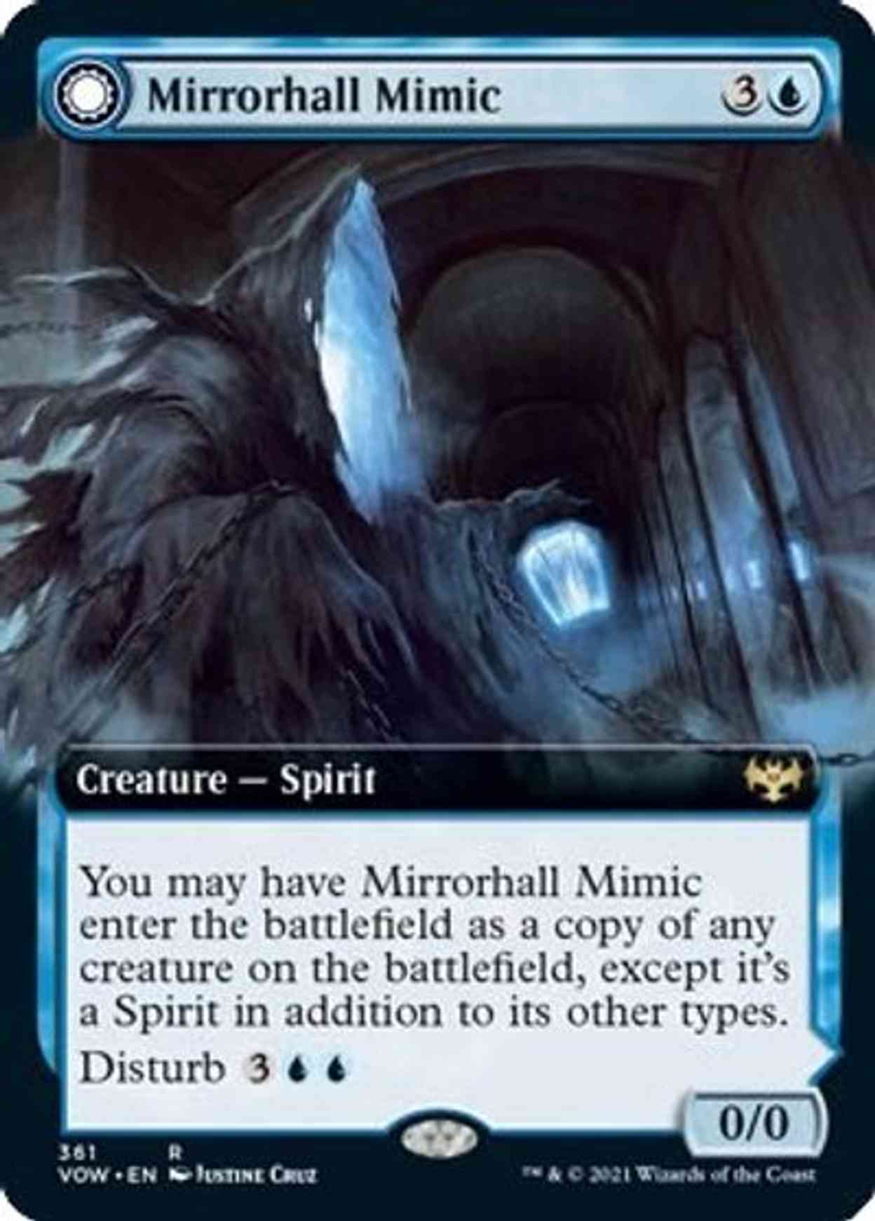 Mirrorhall Mimic (Extended Art) magic card front