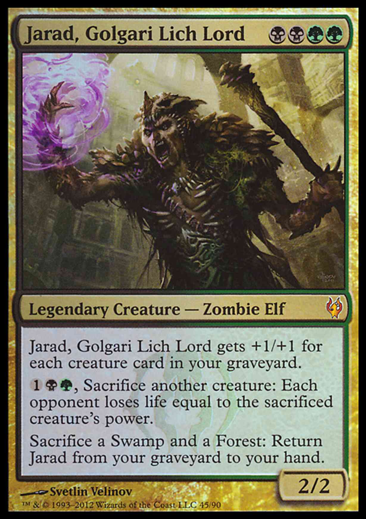 Jarad, Golgari Lich Lord magic card front