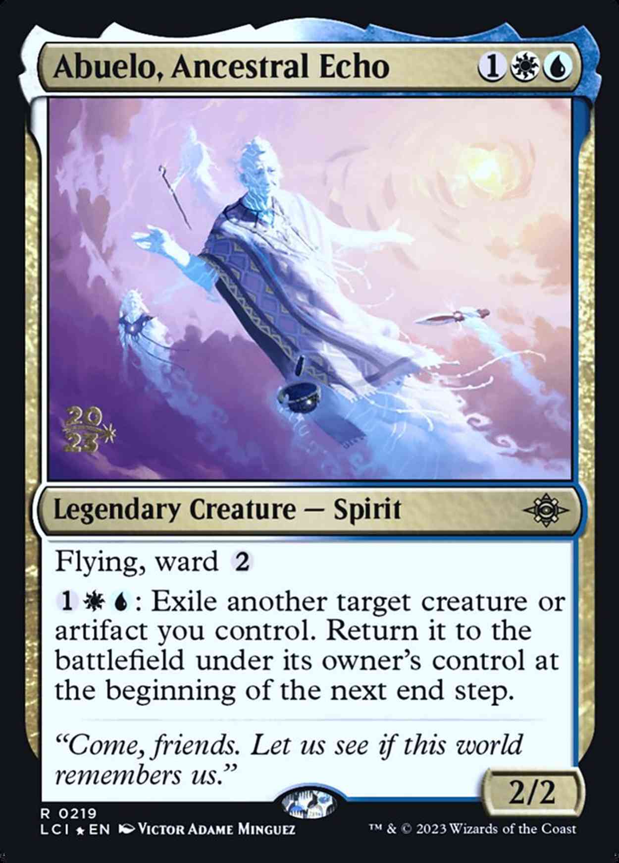 Abuelo, Ancestral Echo magic card front