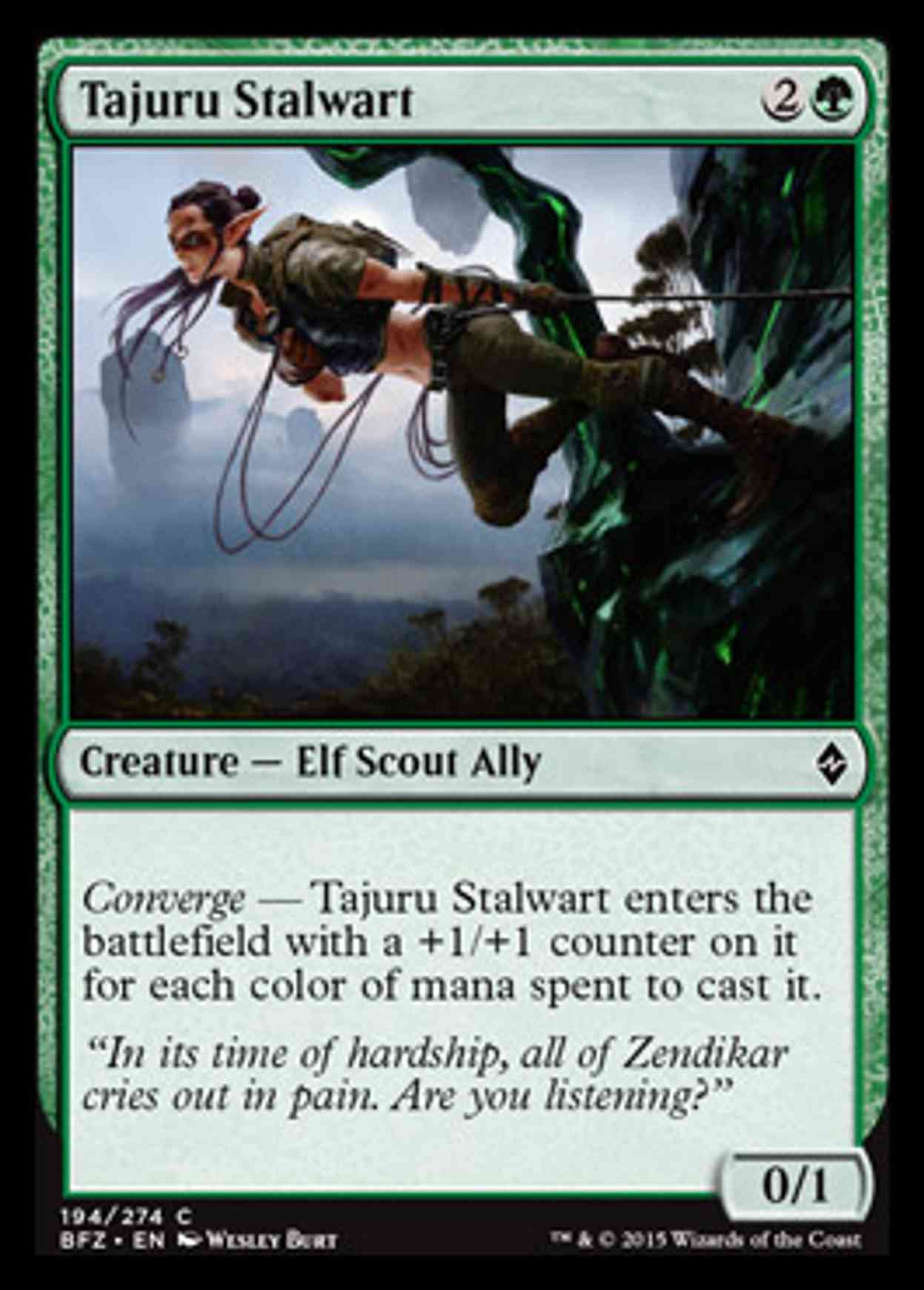 Tajuru Stalwart magic card front