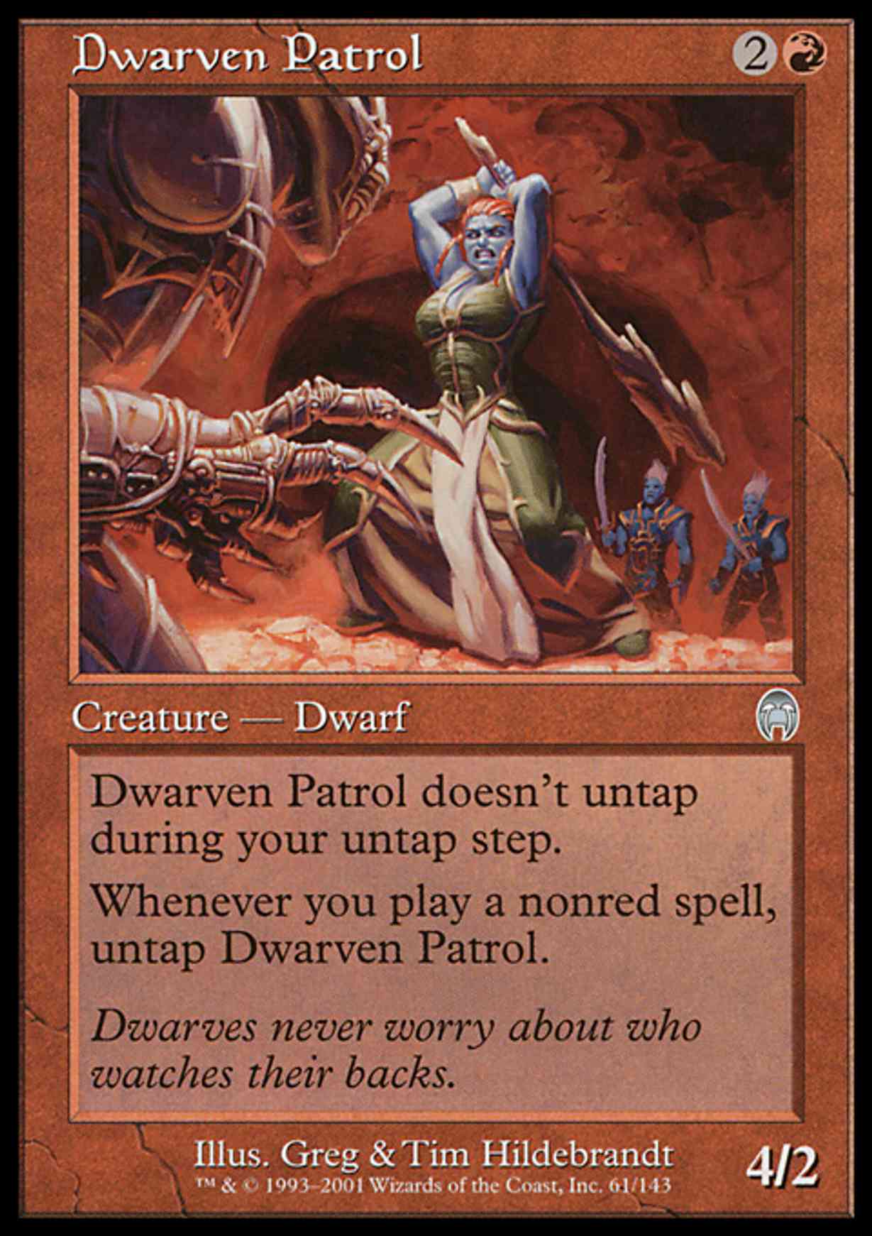 Dwarven Patrol magic card front