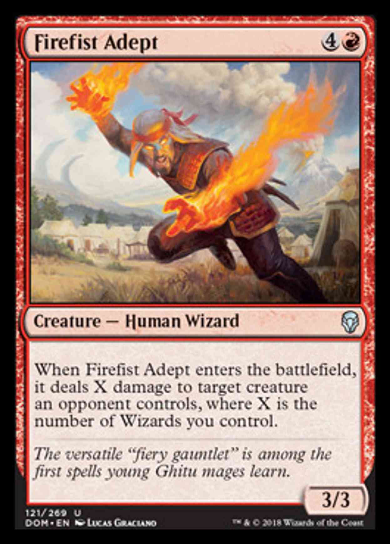 Firefist Adept magic card front