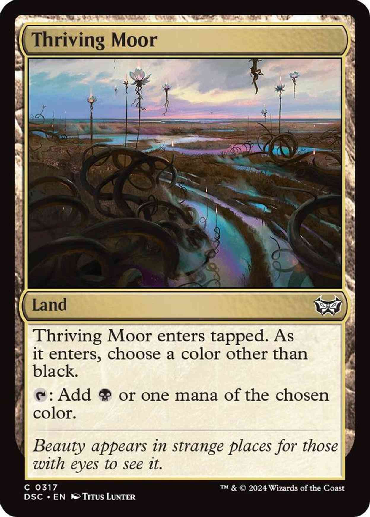 Thriving Moor magic card front