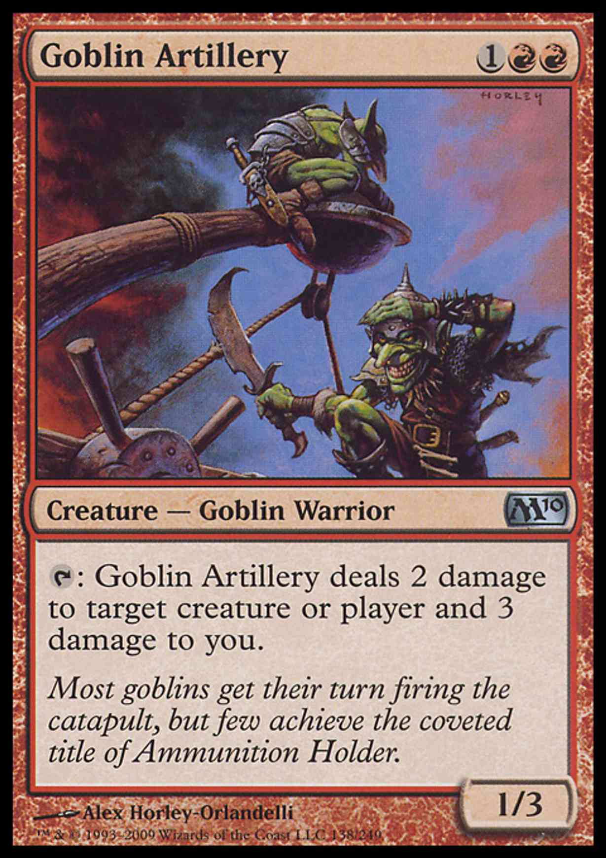 Goblin Artillery magic card front