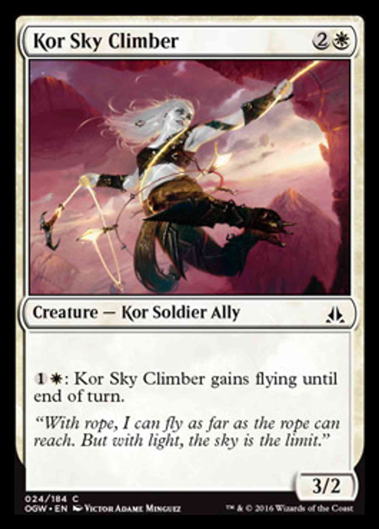 Kor Sky Climber magic card front