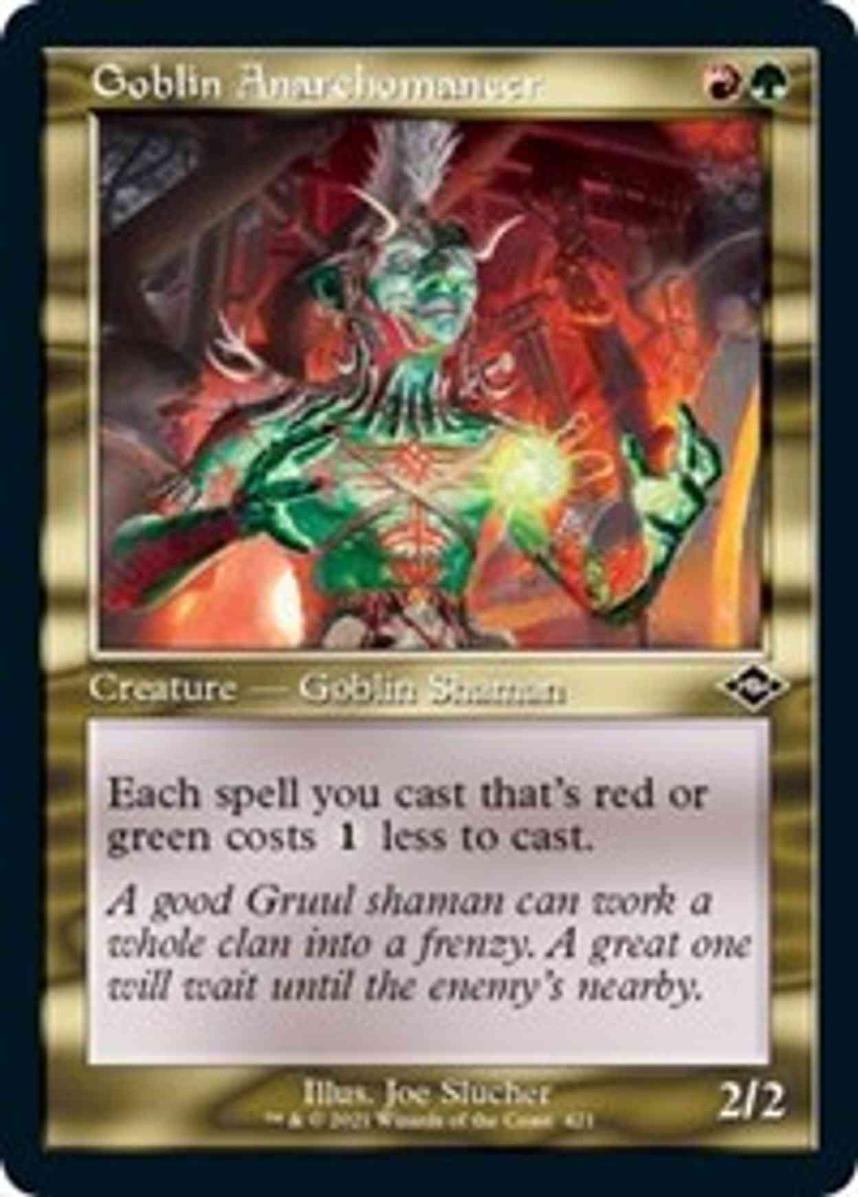 Goblin Anarchomancer (Retro Frame) (Foil Etched) magic card front