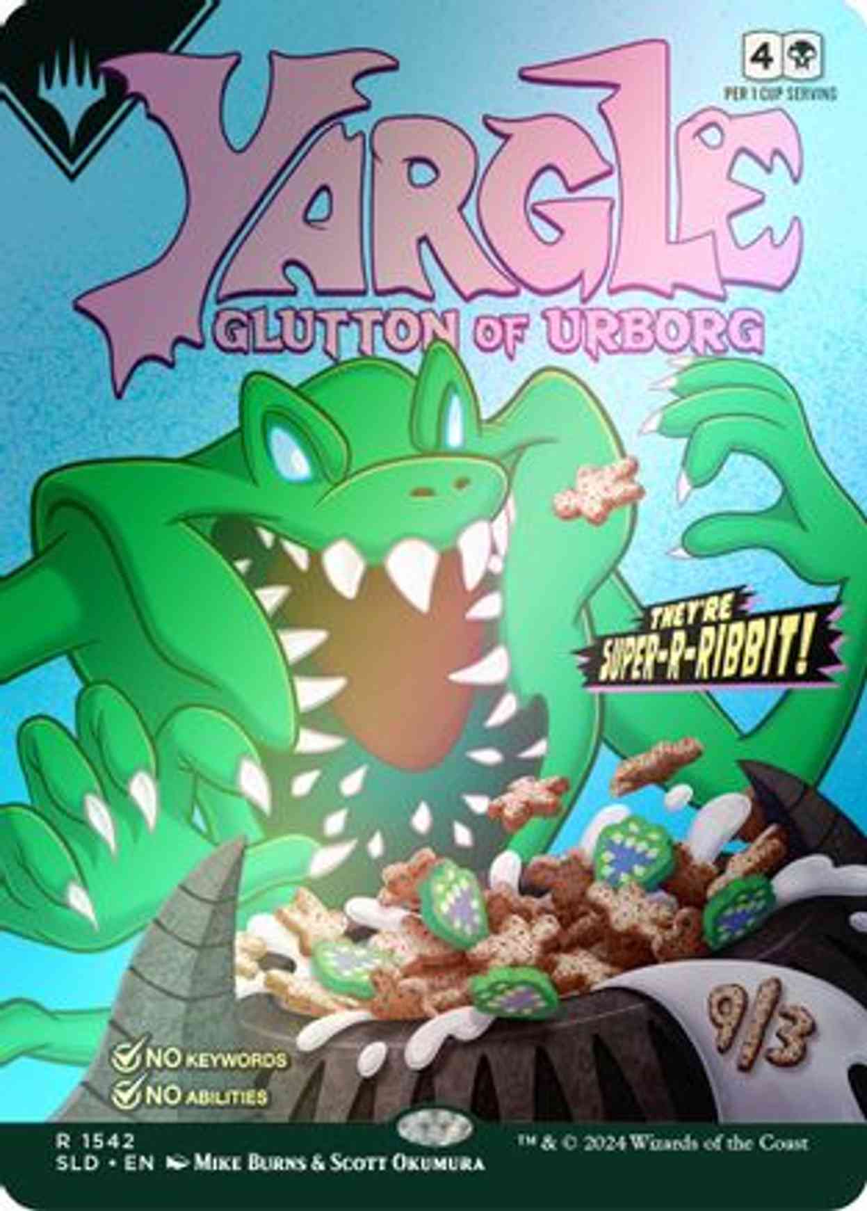 Yargle, Glutton of Urborg (Rainbow Foil) magic card front