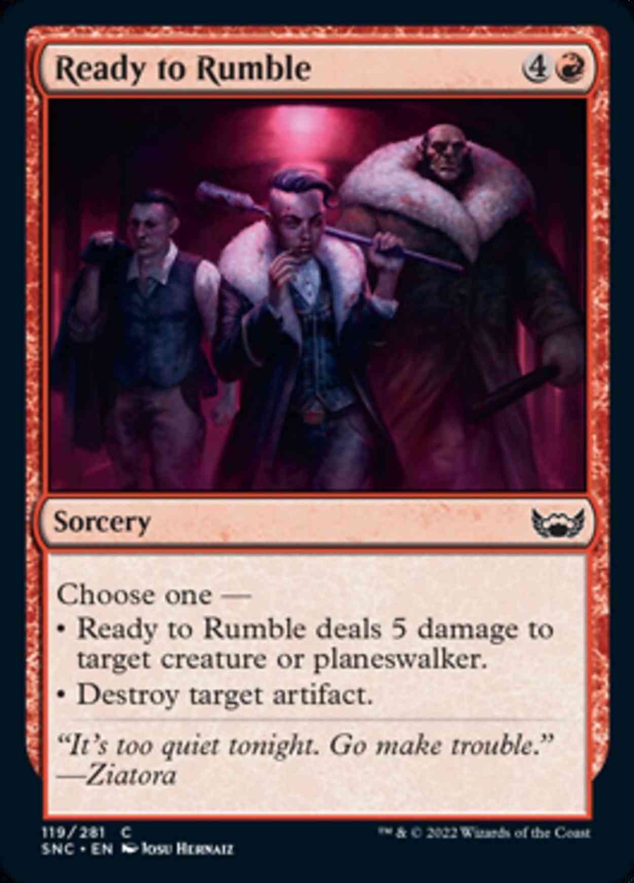 Ready to Rumble magic card front