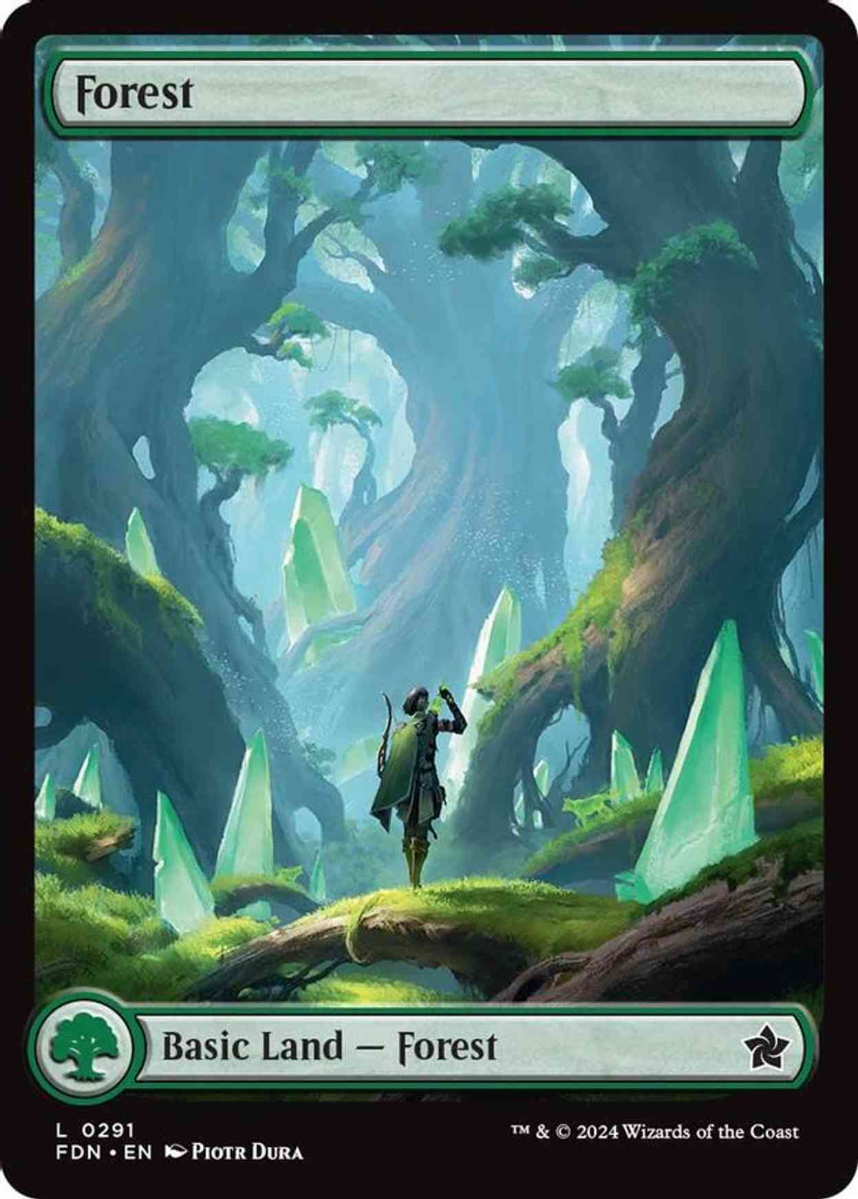 Forest (0291) magic card front