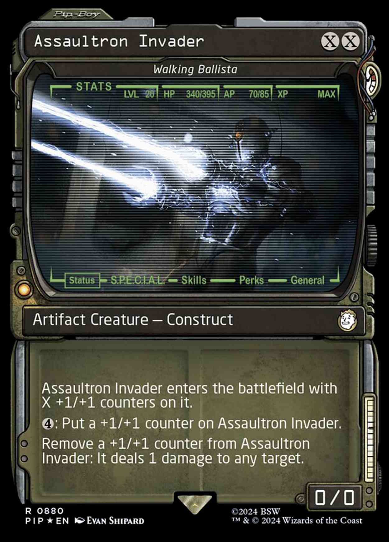 Assaultron Invader - Walking Ballista (Showcase) (Surge Foil) magic card front