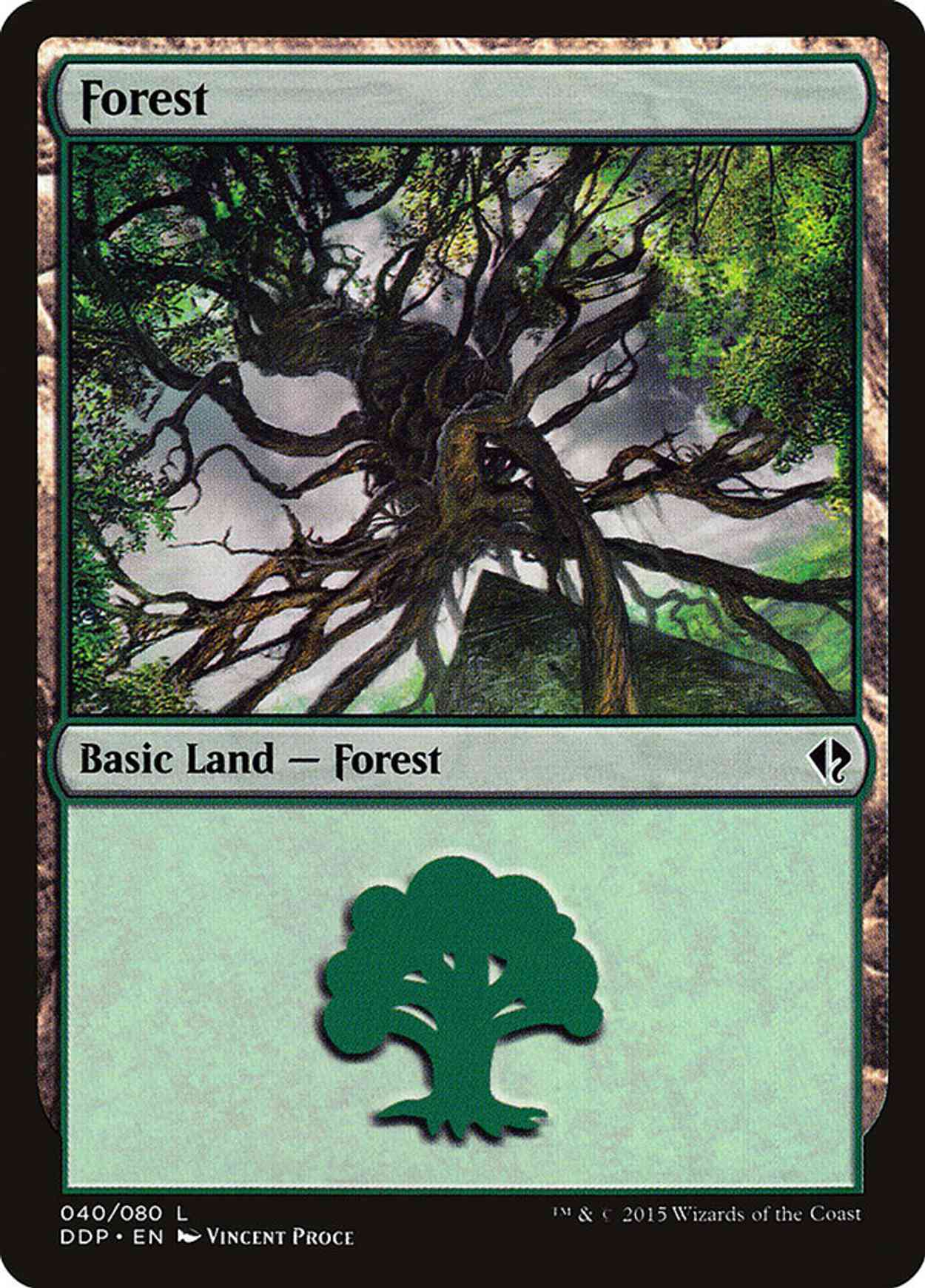 Forest (40) magic card front
