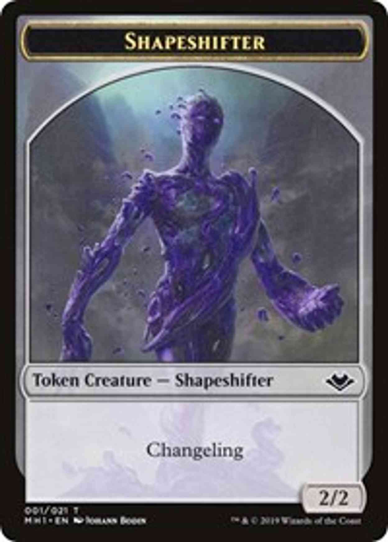 Shapeshifter // Myr Double-sided Token magic card front