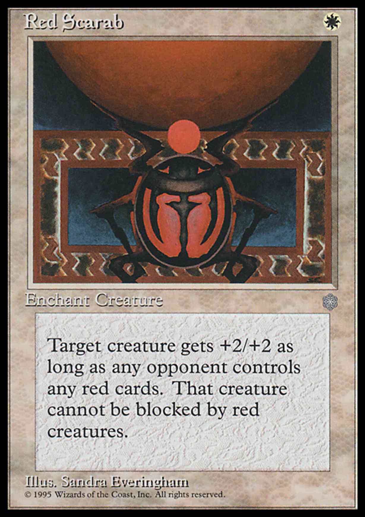 Red Scarab magic card front