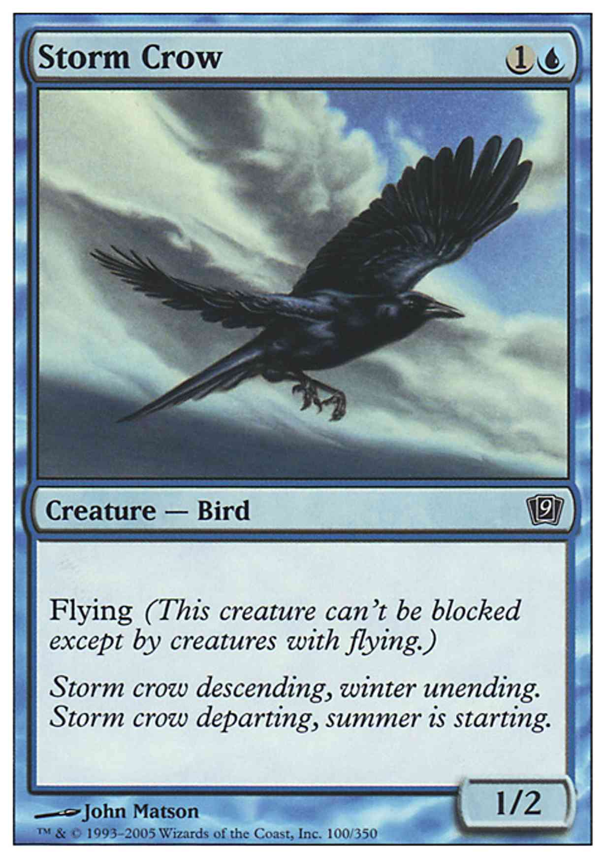 Storm Crow magic card front