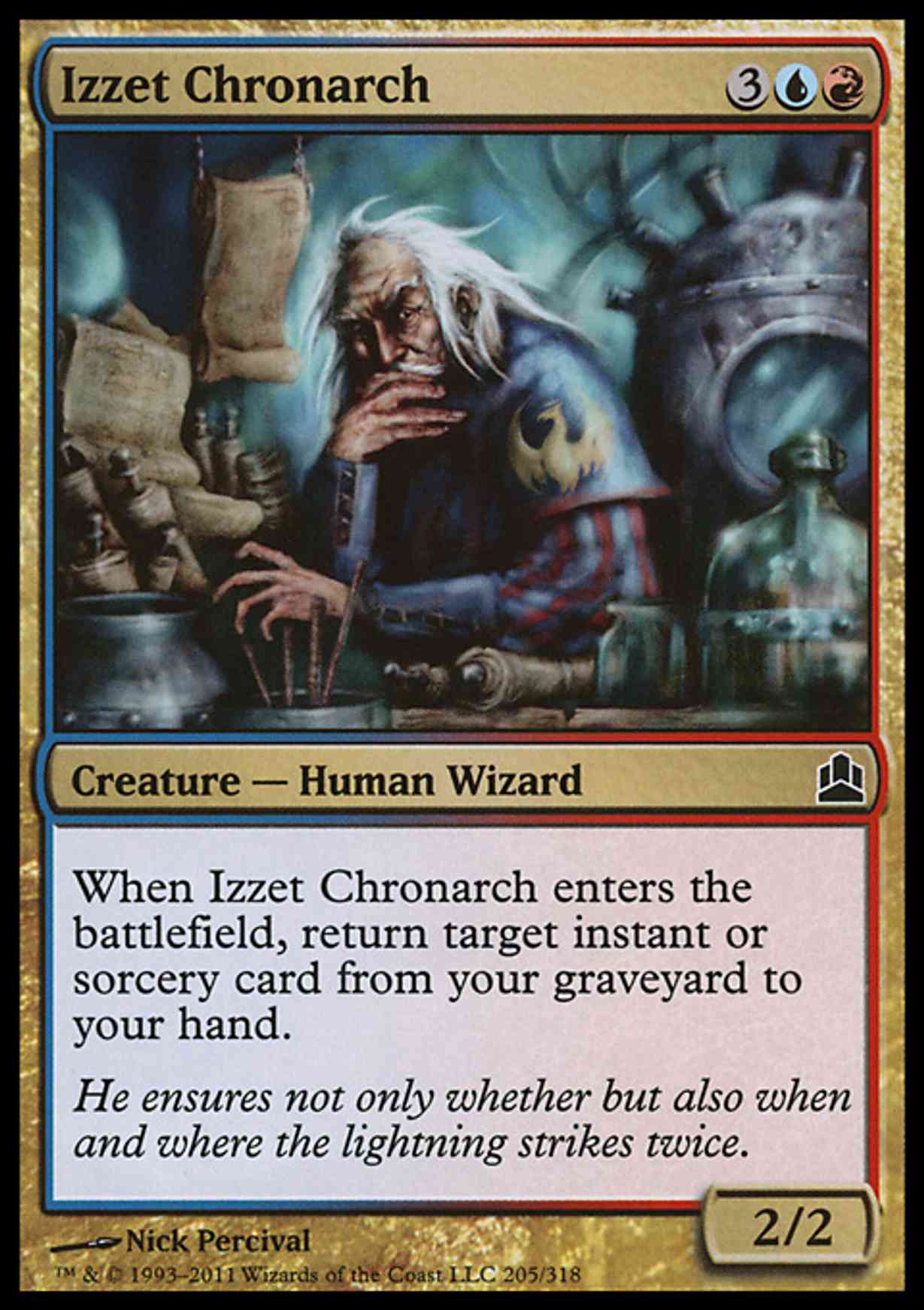 Izzet Chronarch magic card front