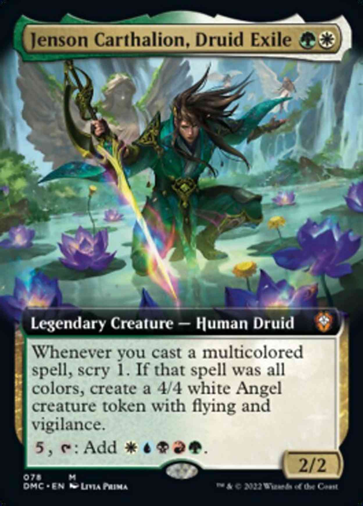 Jenson Carthalion, Druid Exile (Extended Art) magic card front