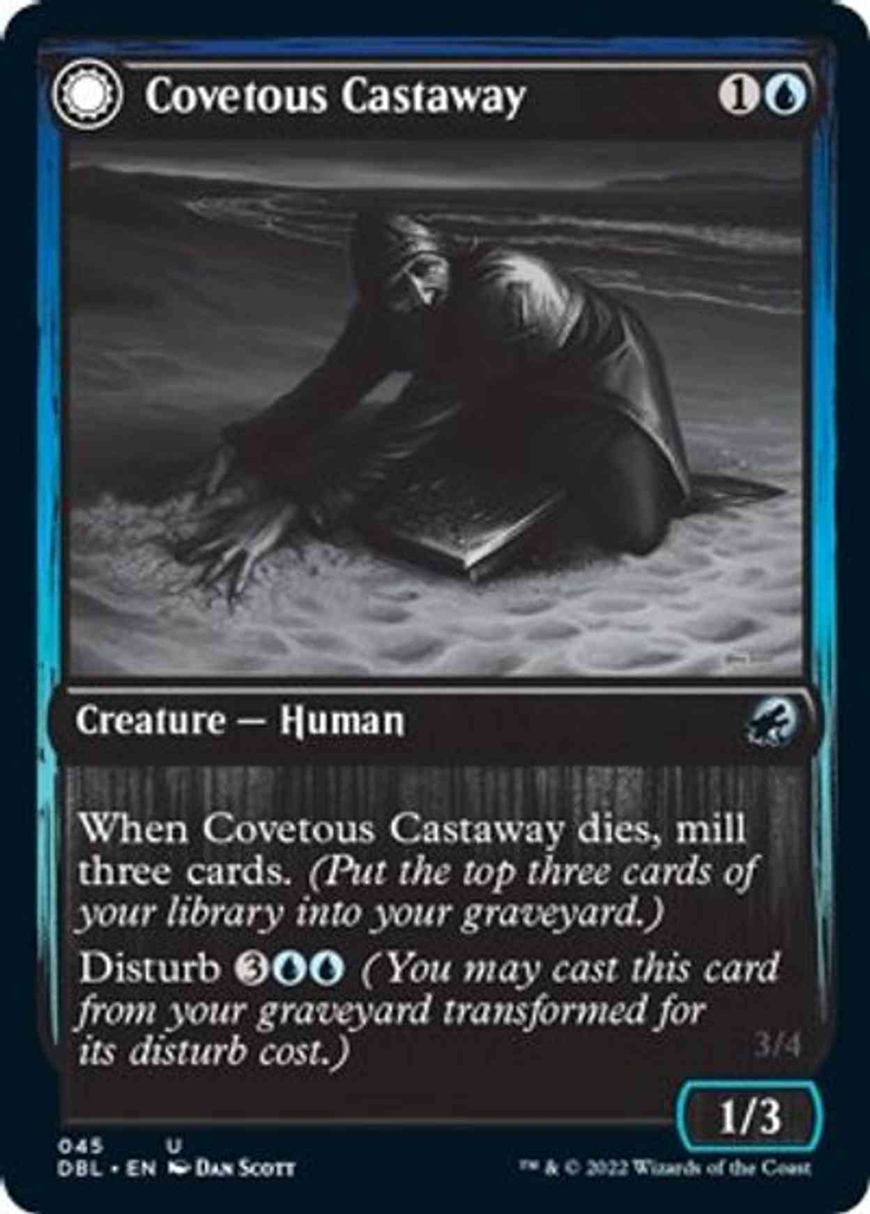 Covetous Castaway magic card front