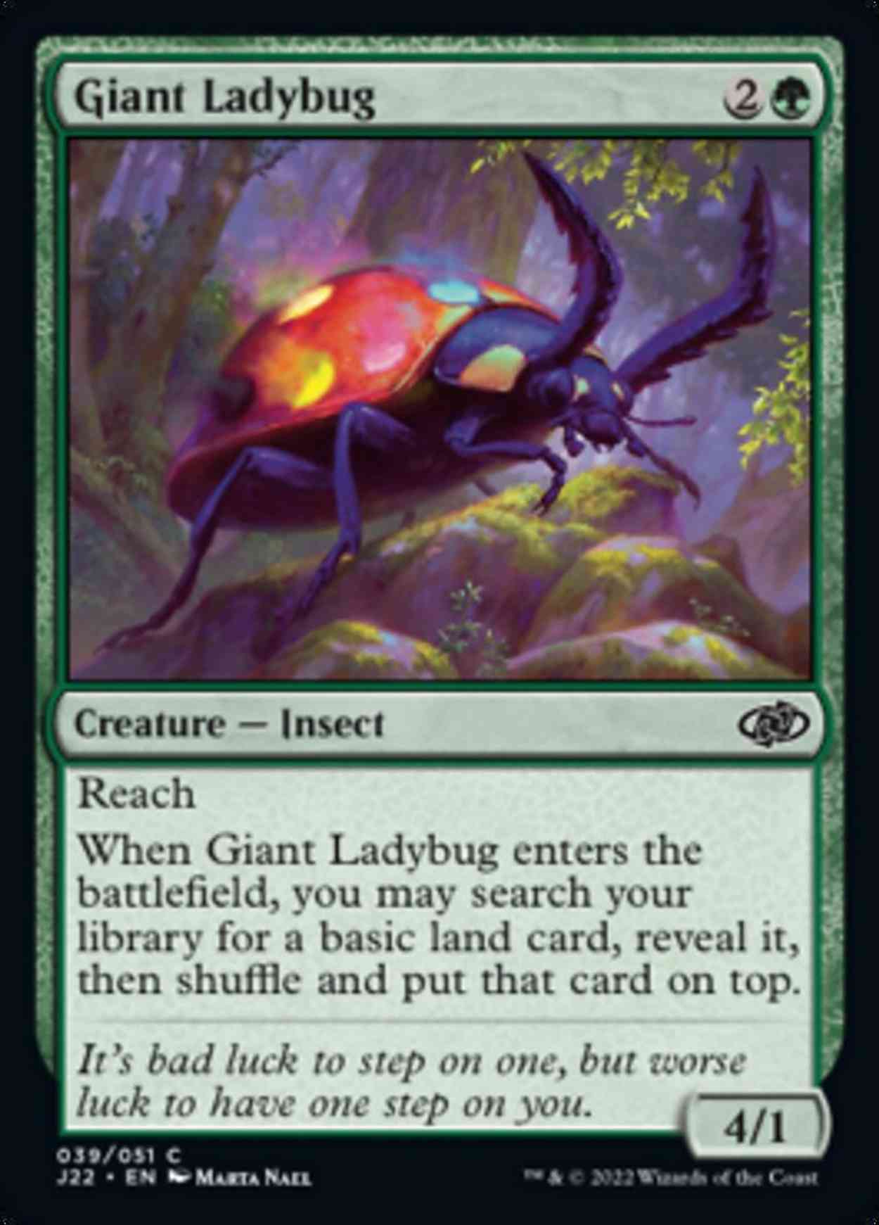 Giant Ladybug magic card front