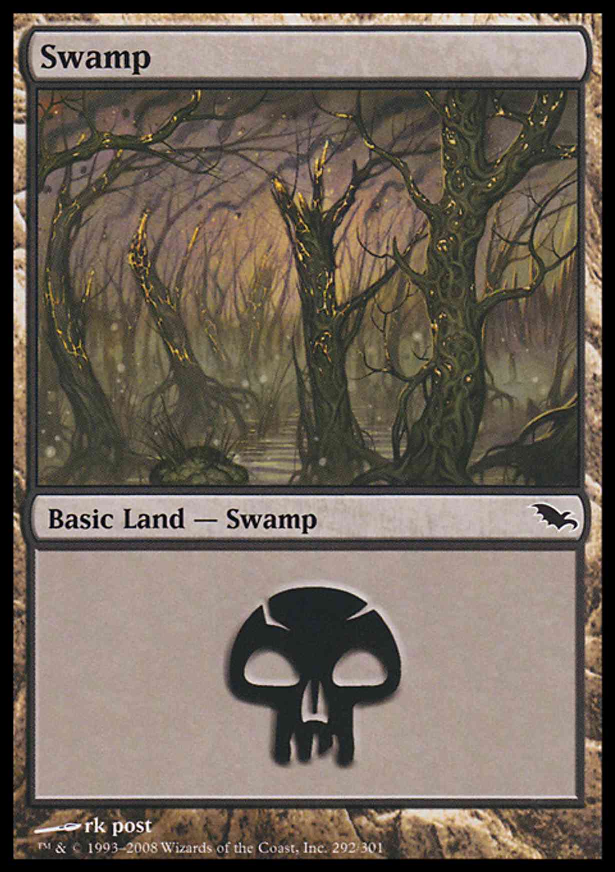 Swamp (292) magic card front