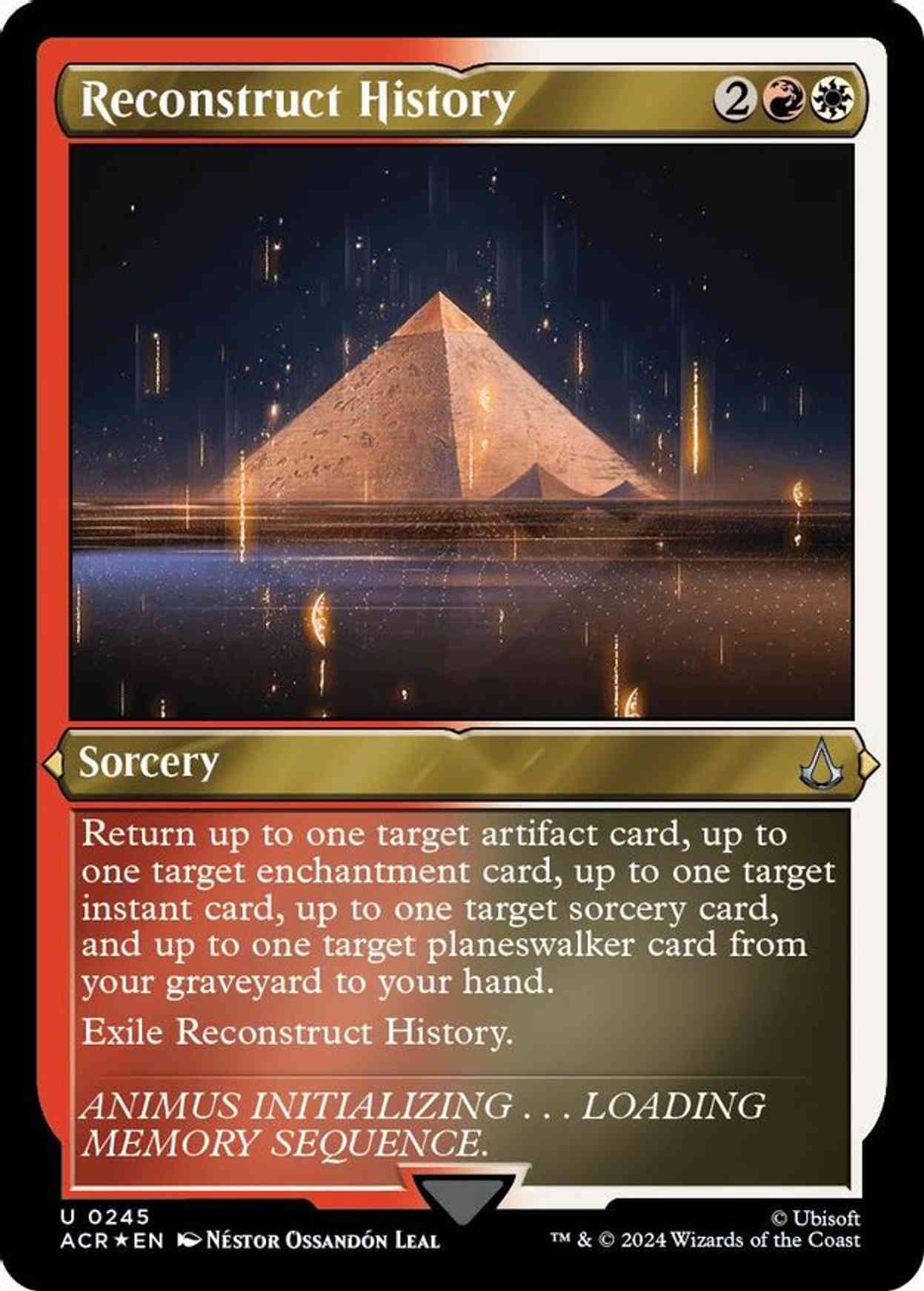 Reconstruct History (Foil Etched) magic card front