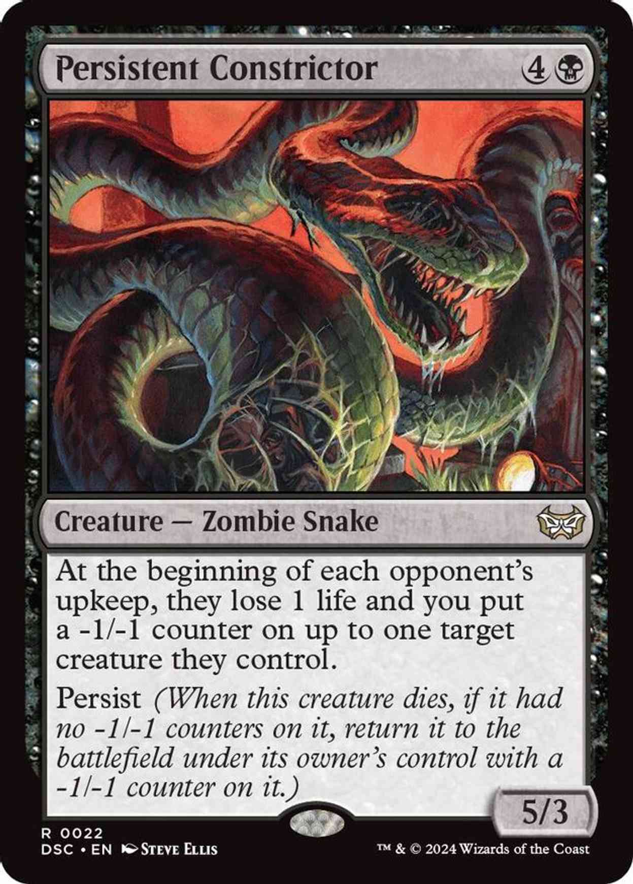 Persistent Constrictor magic card front