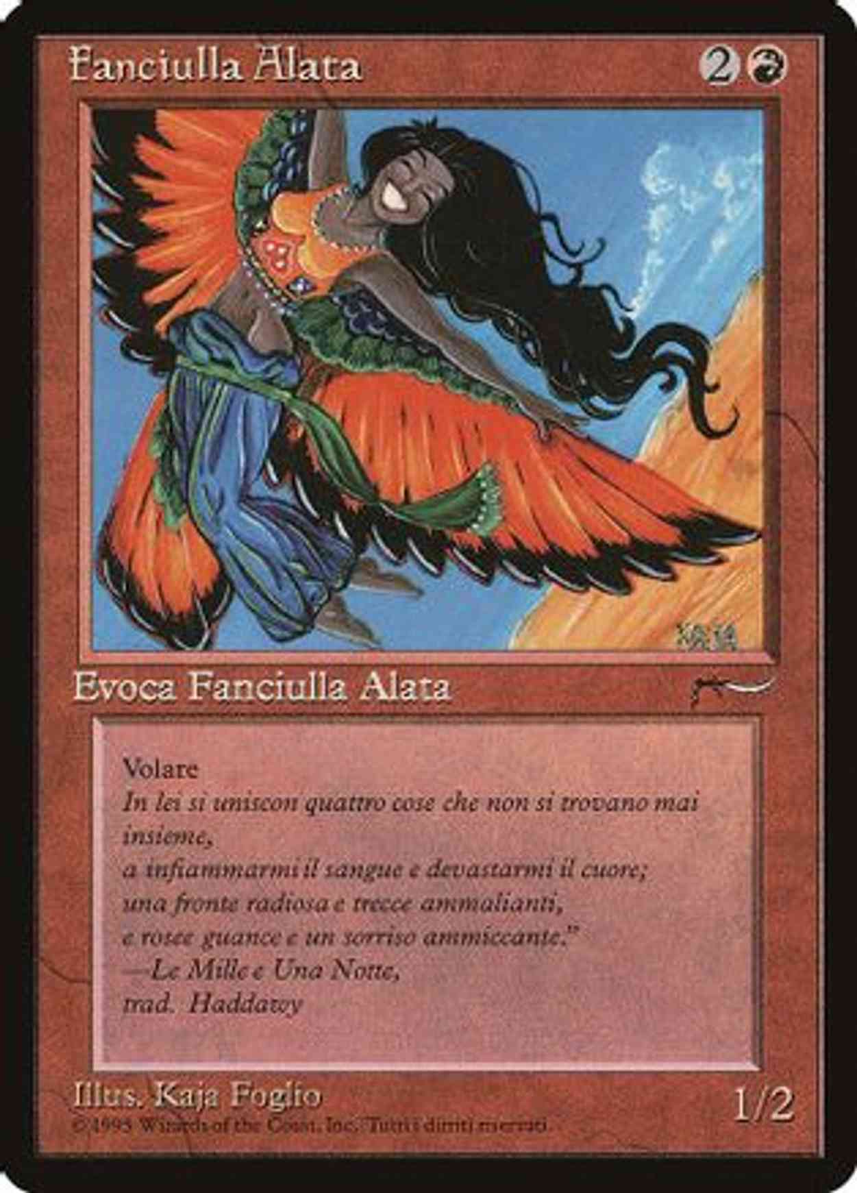 Bird Maiden (Italian) - "Fanciulla Alata" magic card front