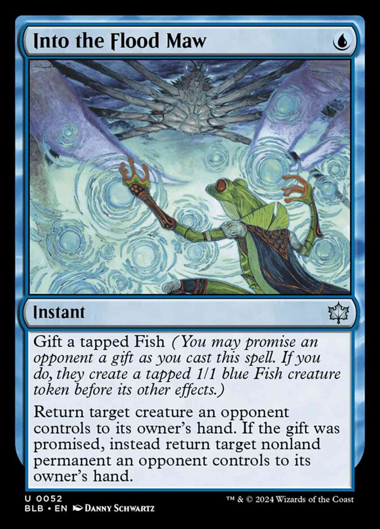 Into the Flood Maw magic card front