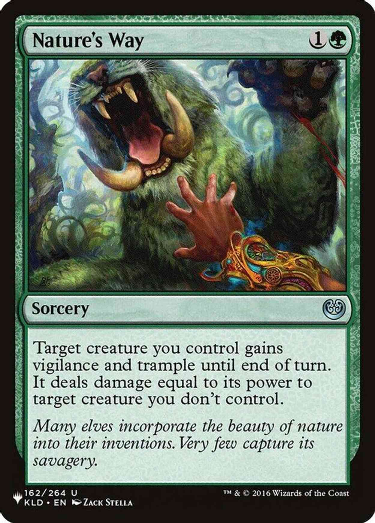 Nature's Way magic card front