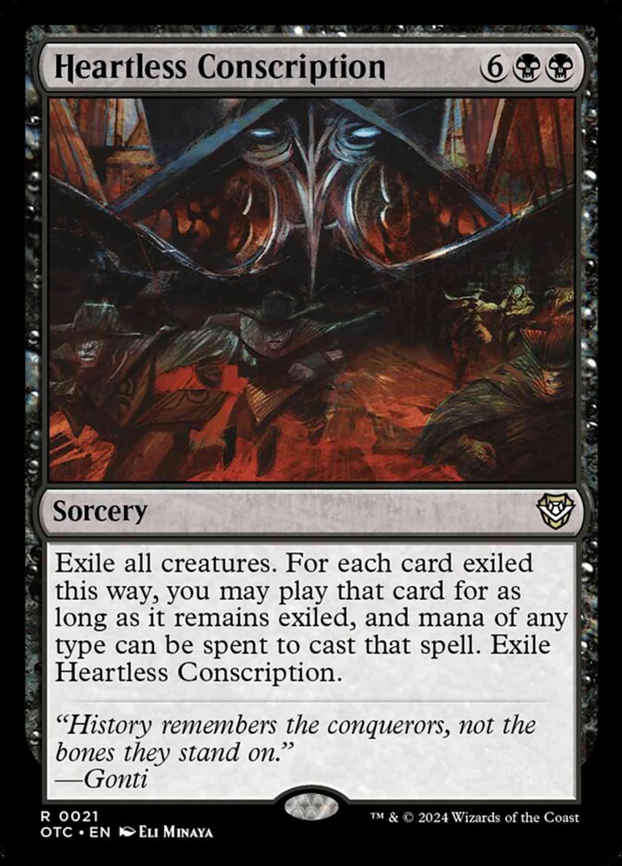 Heartless Conscription magic card front