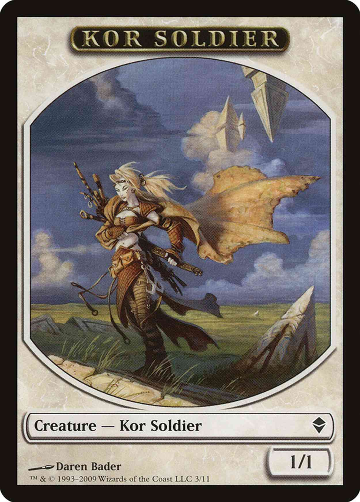 Kor Soldier Token magic card front