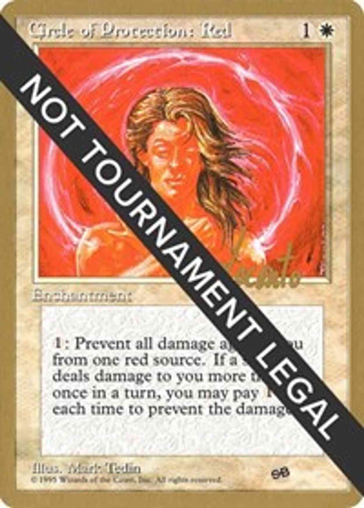 Circle of Protection: Red - 1996 Michael Loconto (4ED) (SB) magic card front