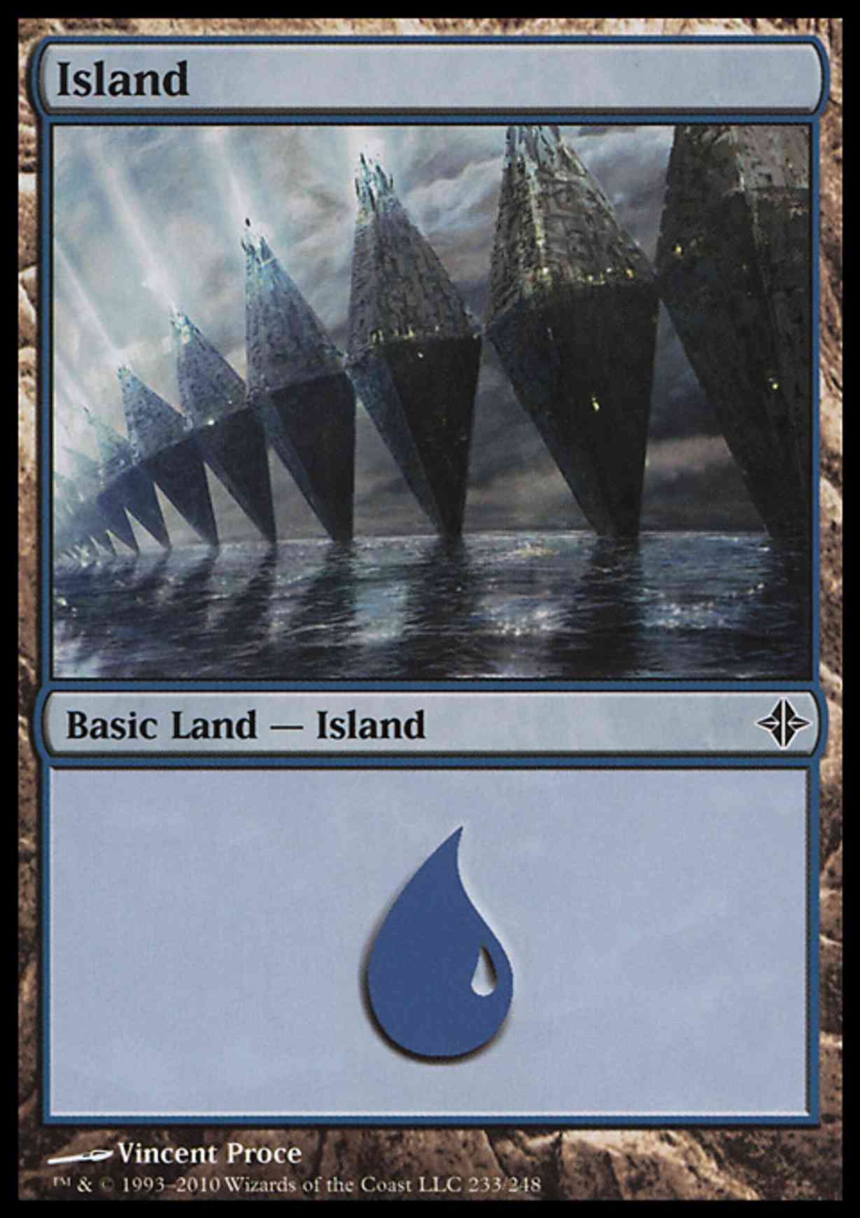 Island (233) magic card front