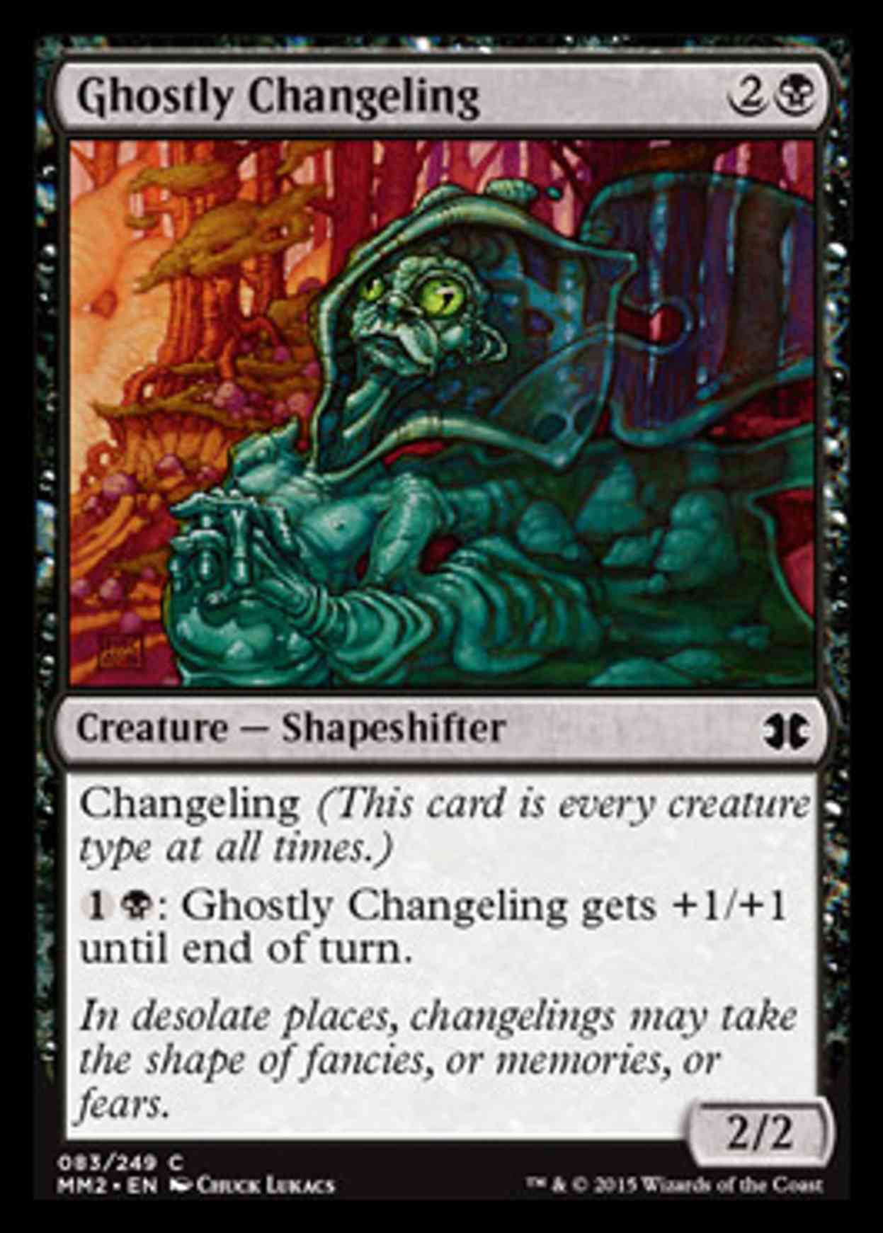 Ghostly Changeling magic card front
