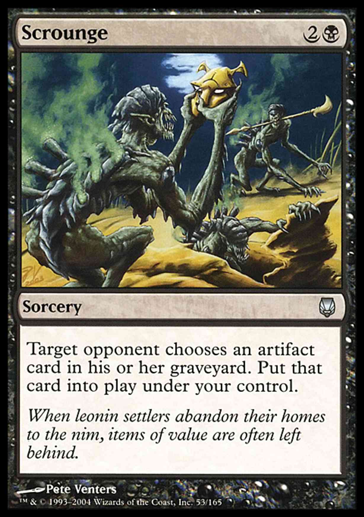 Scrounge magic card front