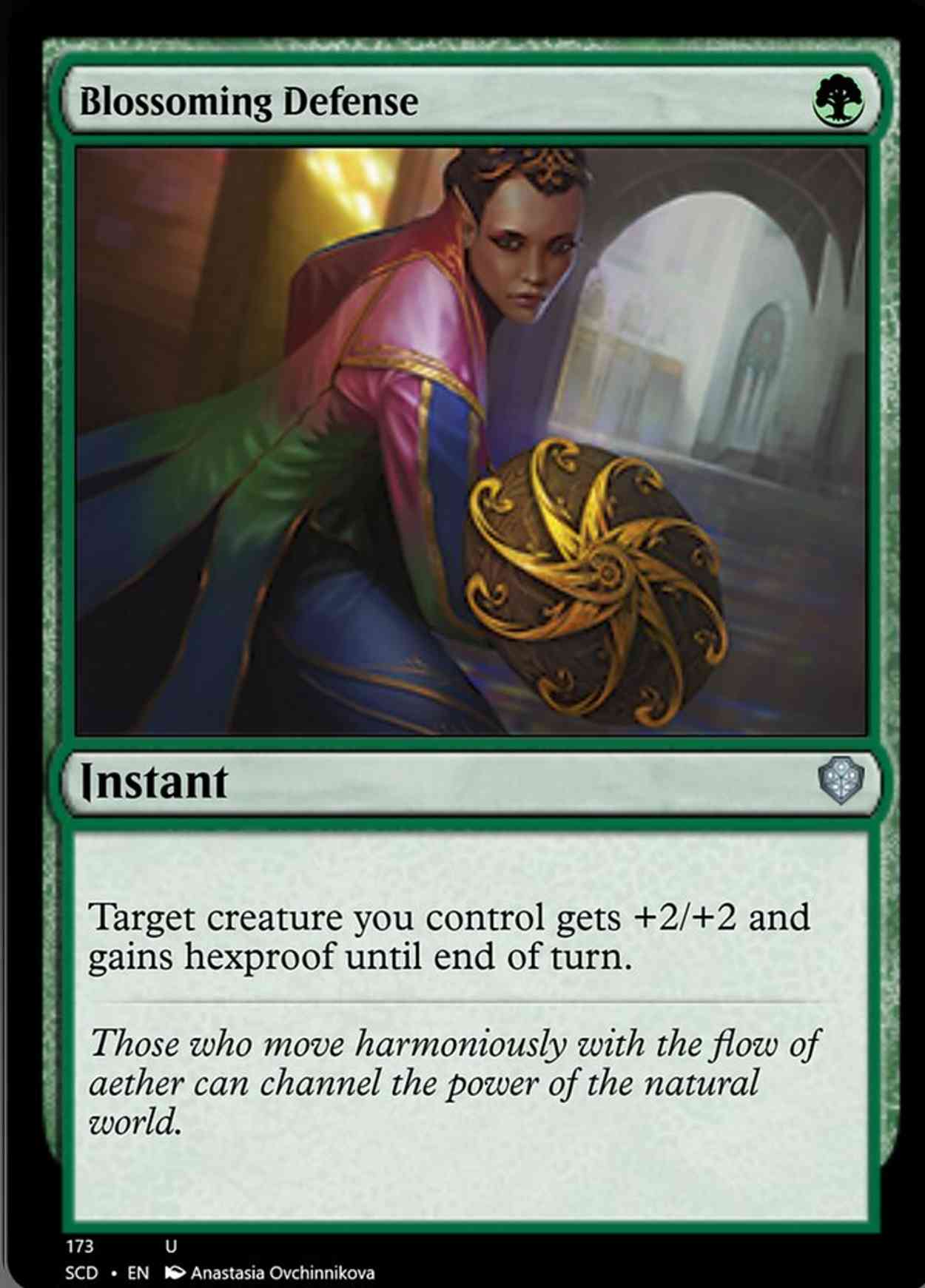 Blossoming Defense magic card front