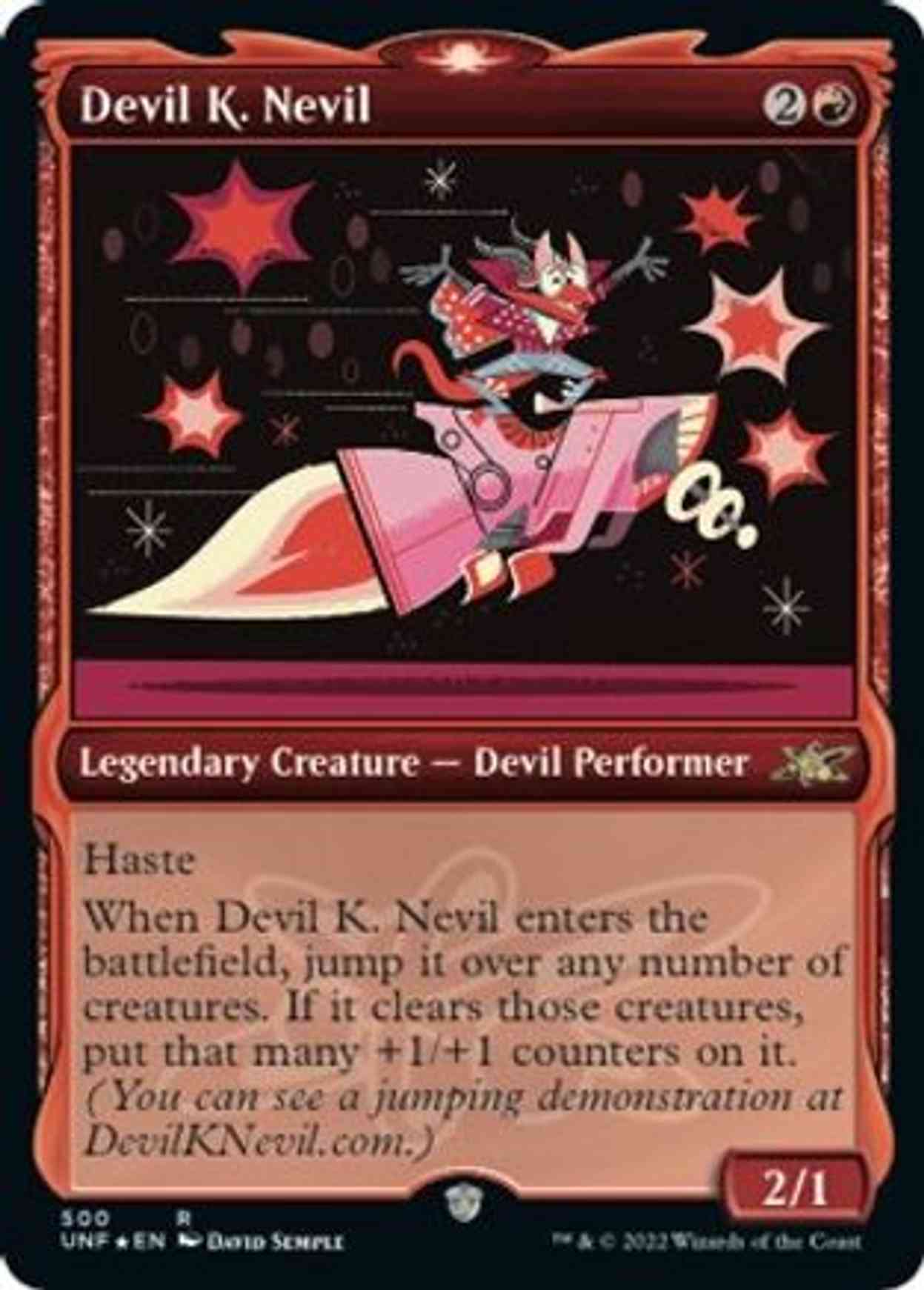 Devil K. Nevil (Showcase) (Galaxy Foil) magic card front