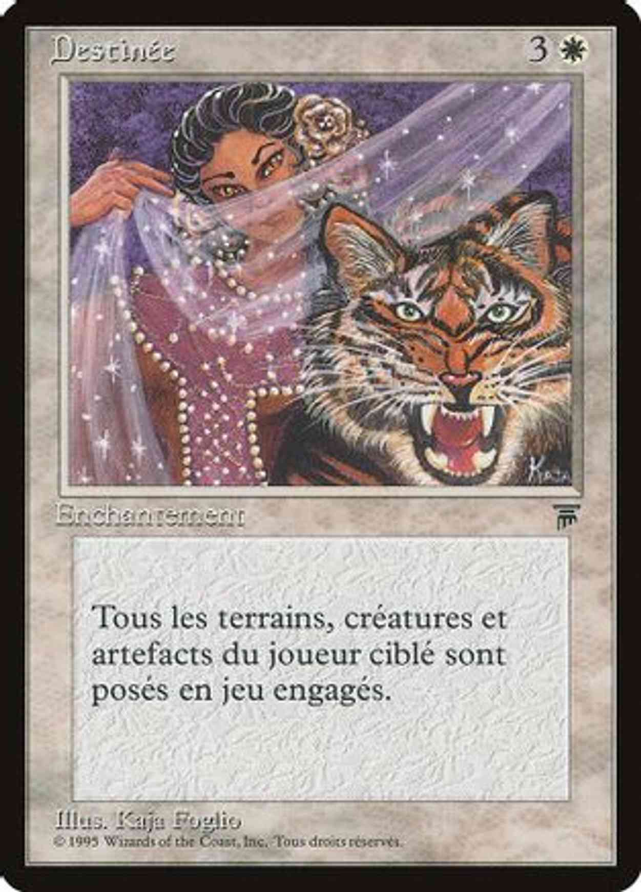 Kismet (French) - "Destinee" magic card front