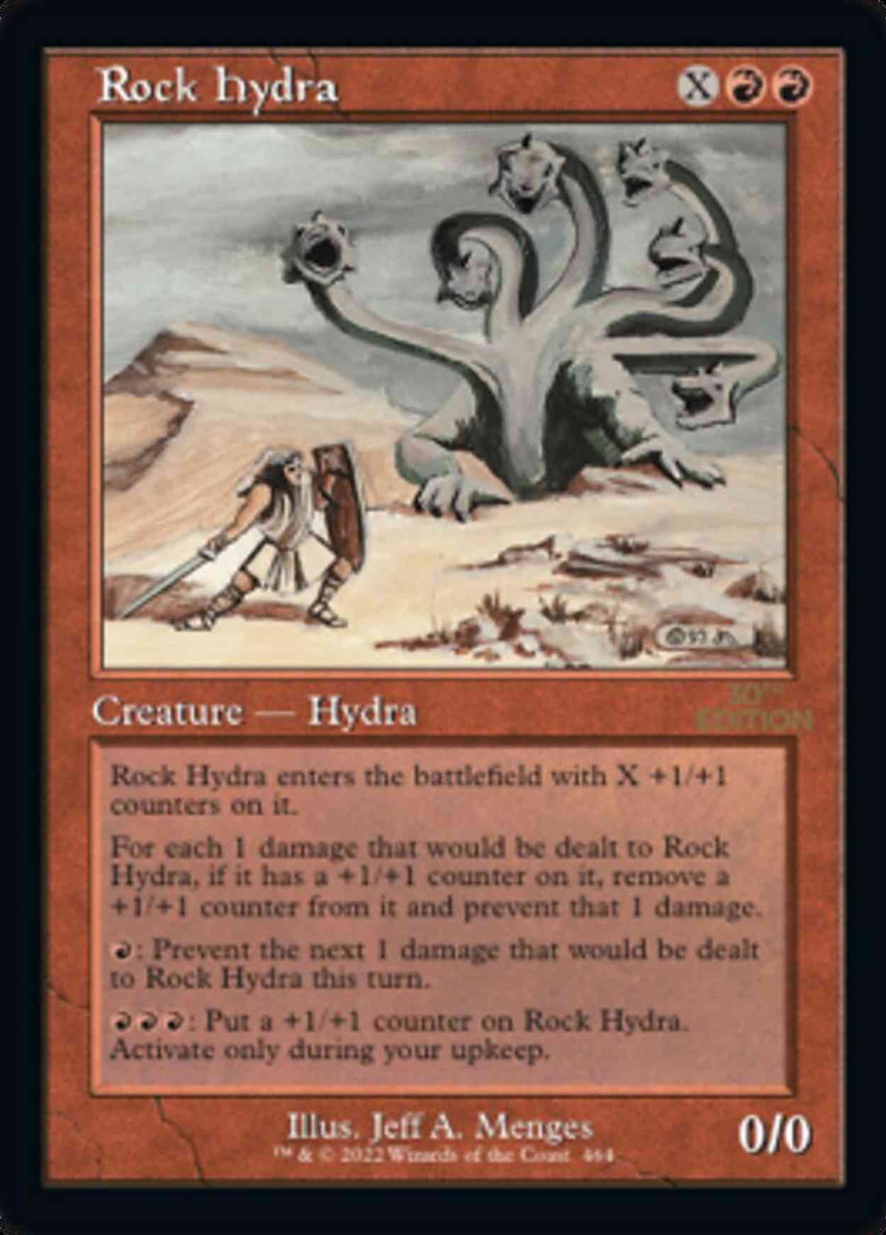 Rock Hydra (Retro Frame) magic card front
