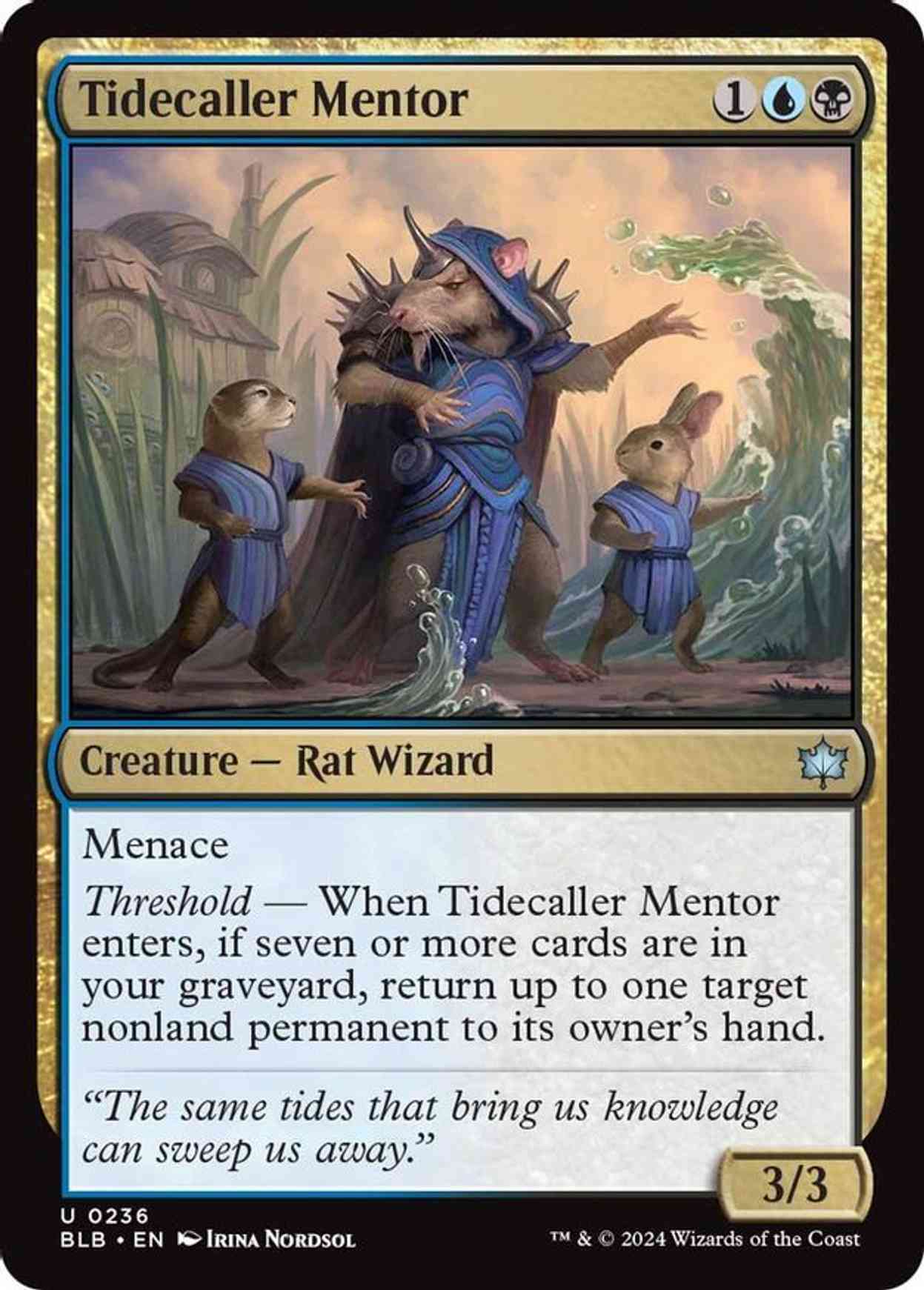 Tidecaller Mentor magic card front