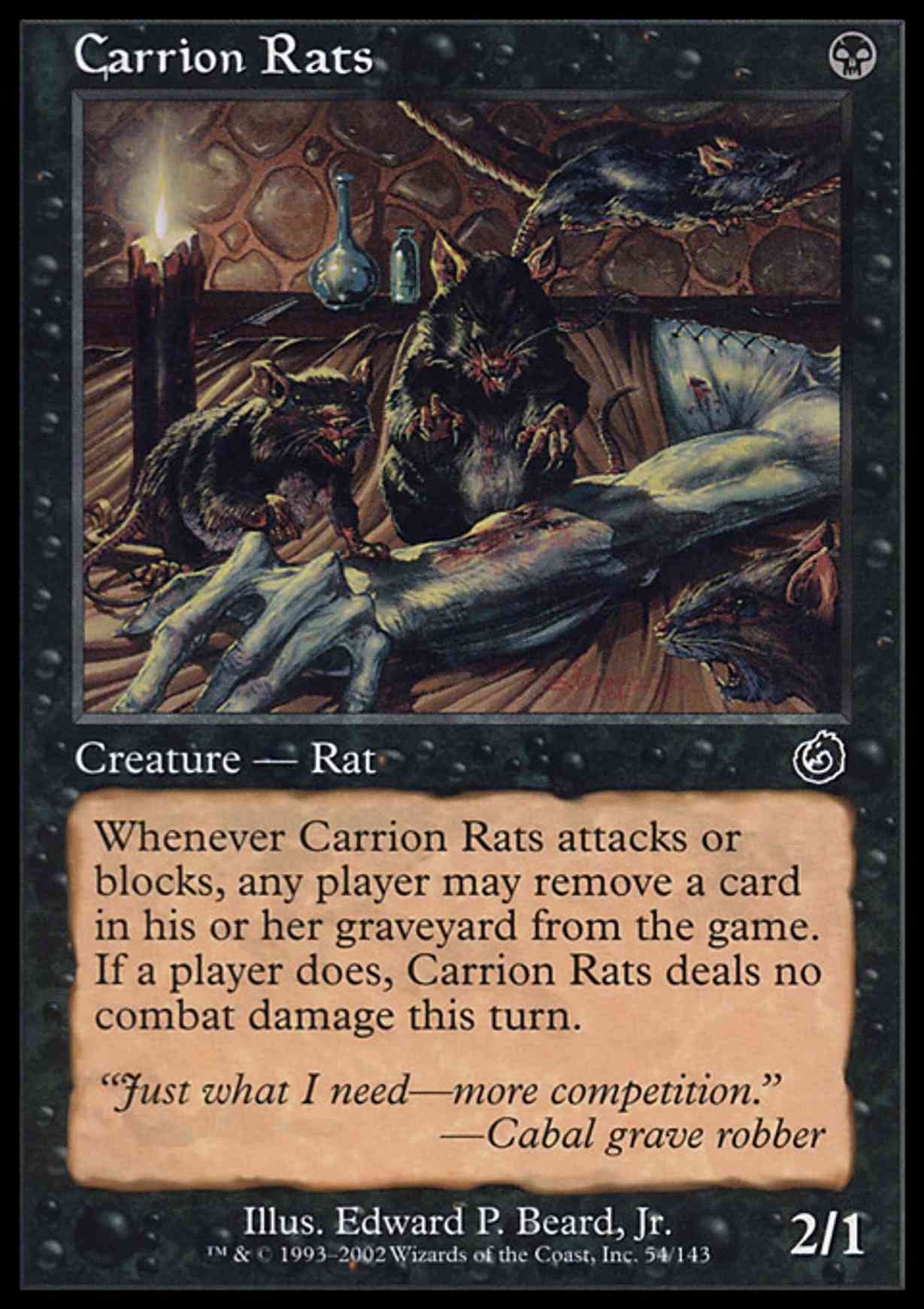Carrion Rats magic card front