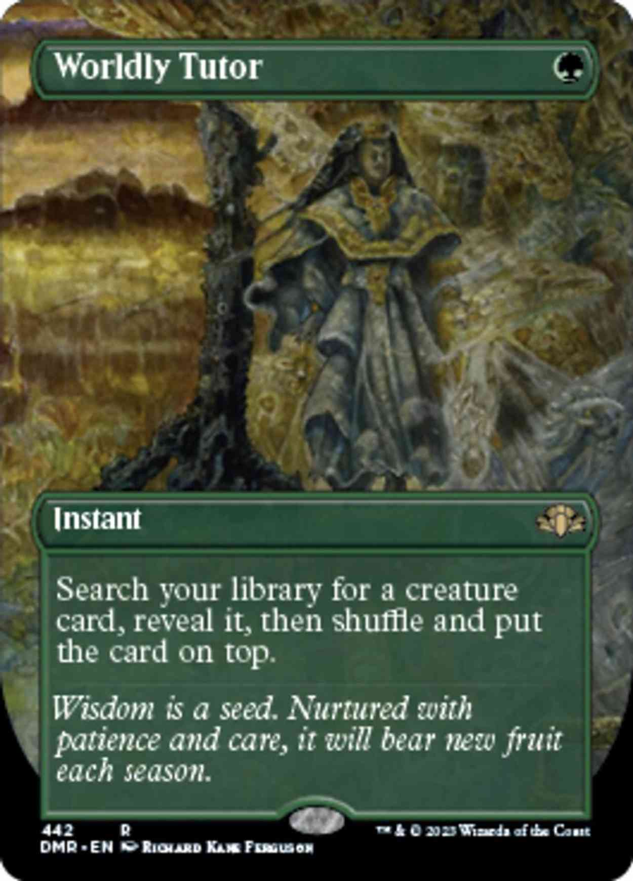 Worldly Tutor (Borderless) magic card front