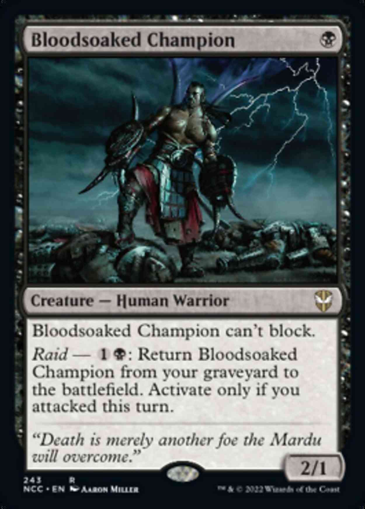 Bloodsoaked Champion magic card front