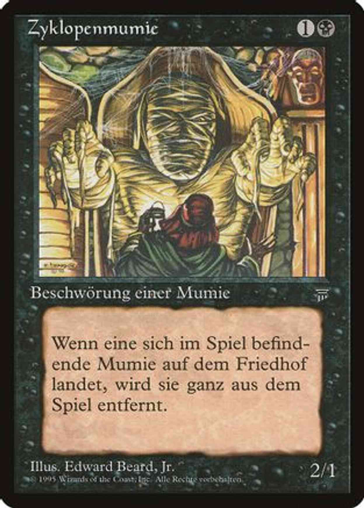 Cyclopean Mummy (German) - "Zyklopenmumie" magic card front