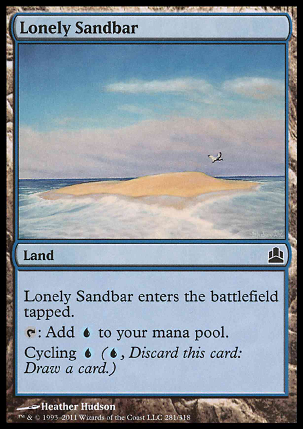Lonely Sandbar magic card front
