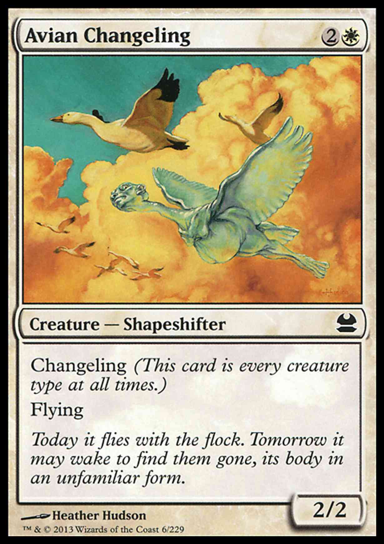 Avian Changeling magic card front