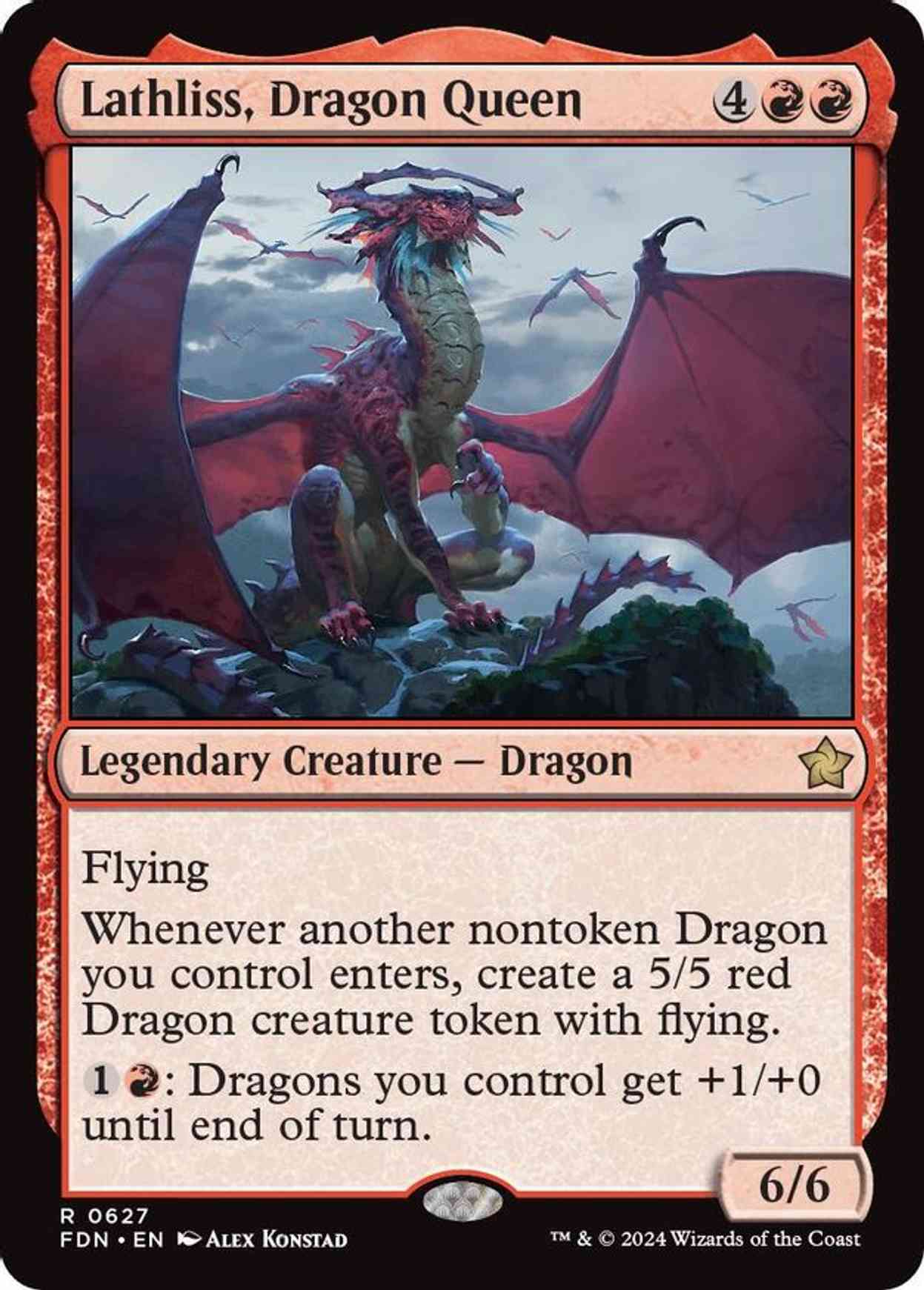 Lathliss, Dragon Queen magic card front