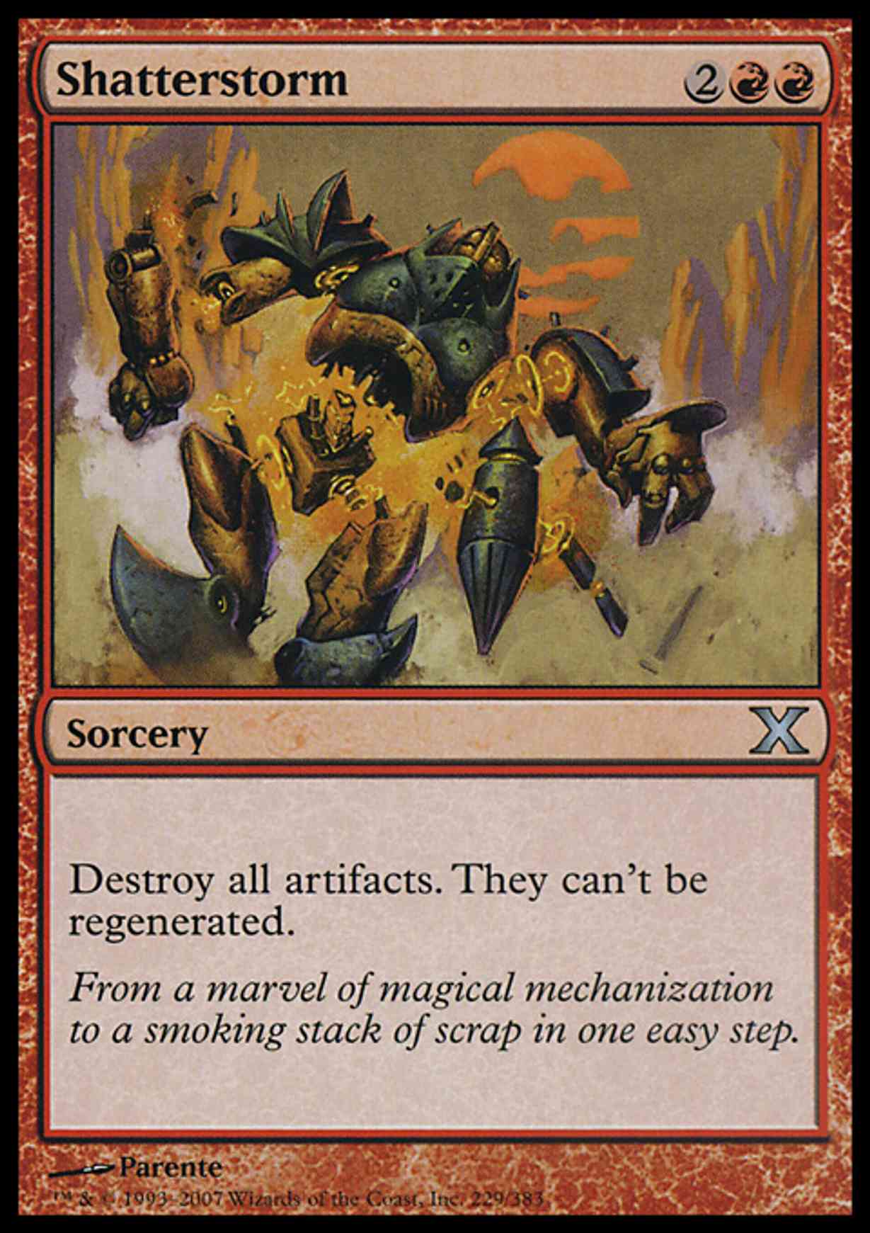 Shatterstorm magic card front